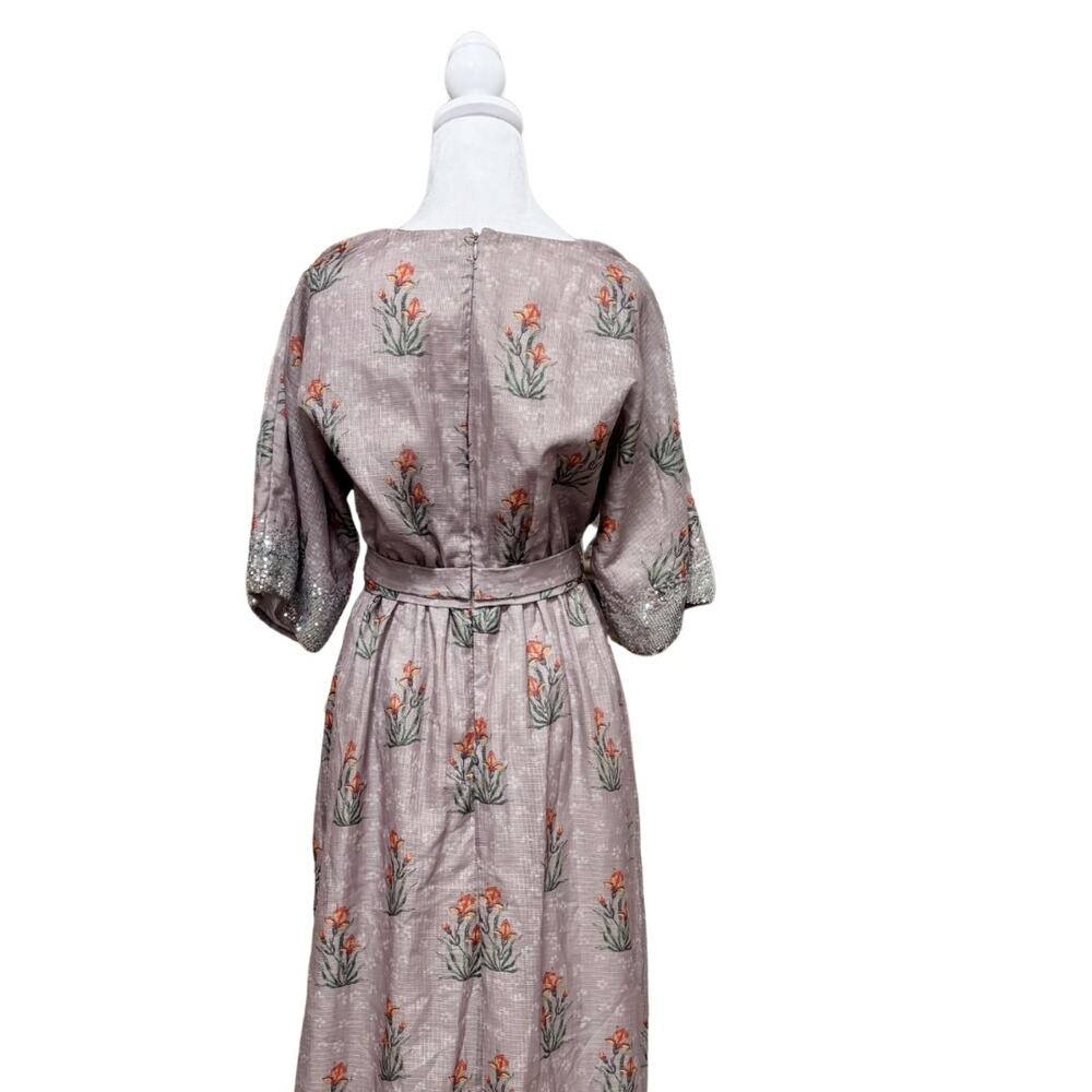 Sachin & Babi Isolde Belted Maxi Dress 2 Purple NEW - Picture 6 of 8